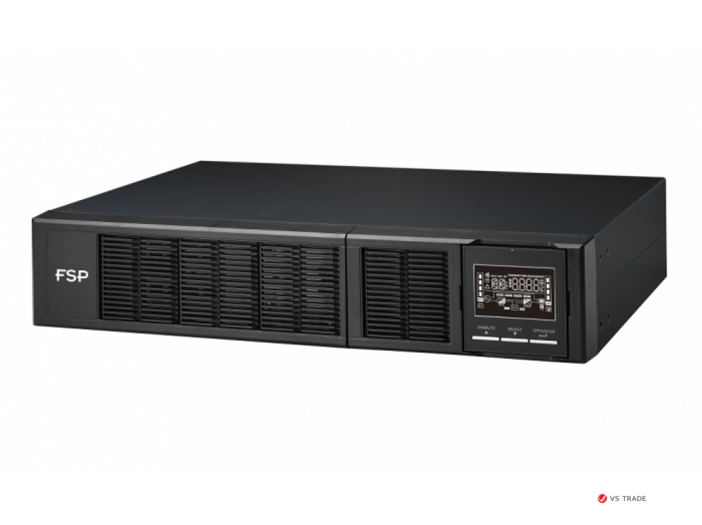 ИБП FSP Clippers 1K 1000W/ батареи 12V 9Ahx2/8 x IEC 320 x C13/USB Type-B порт и RS-232/ЖК дисплей