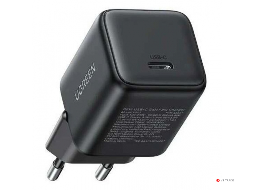 Зарядное устройство UGREEN X513 30W 1C GaN Fast Charger 55531