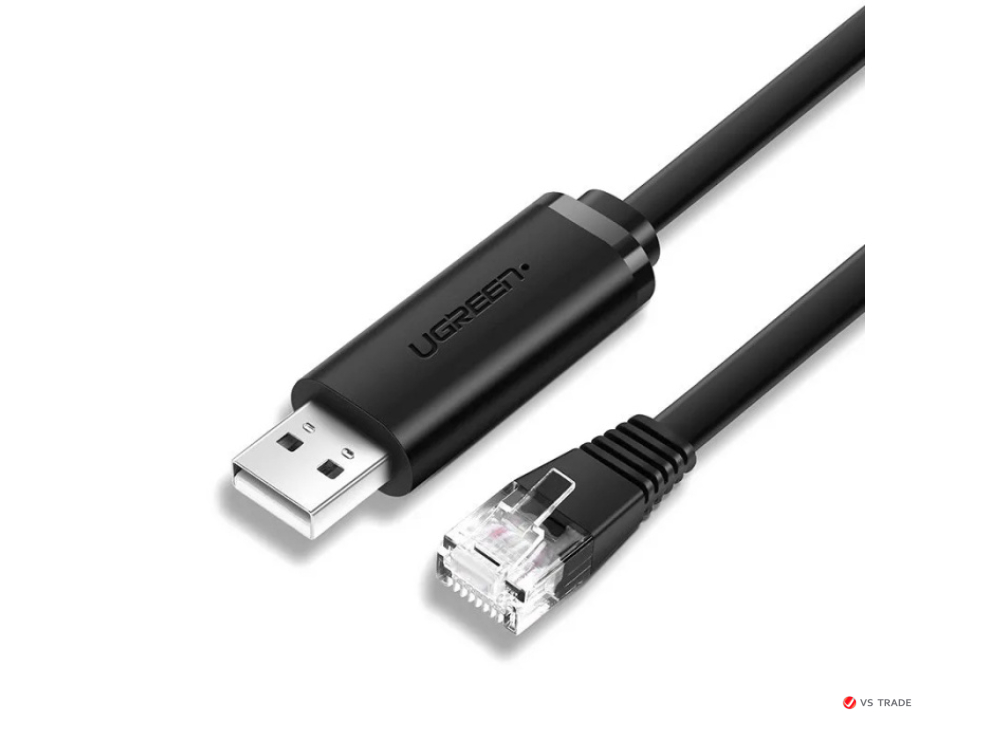 Кабель UGREEN CM204 USB 2.0  to RJ45 Console Cable 3m 60813