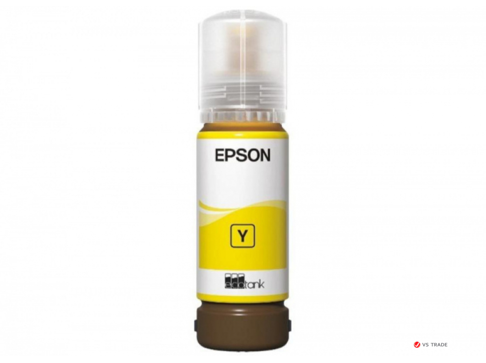 Контейнер с чернилами Epson C13T09C44A 108 EcoTank Yellow 70 ml/ЖЕЛТАЯ НАКЛЕЙКА