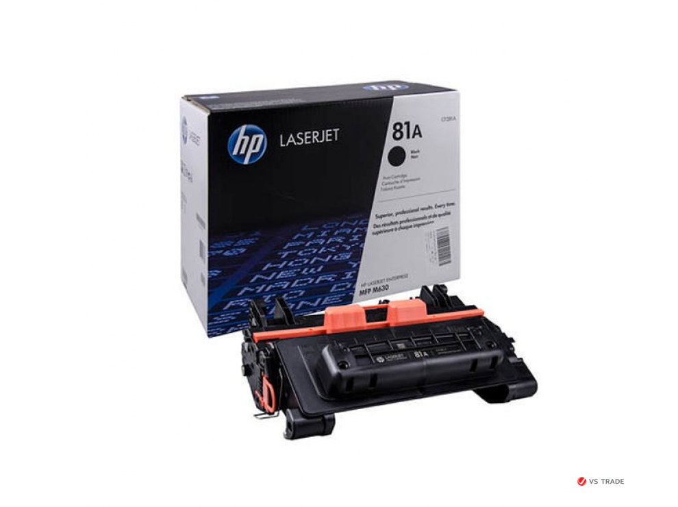 Оригинальный лазерный картридж HP 81A, CF281A, LaserJet, M604, M605, M606, M630, Черный