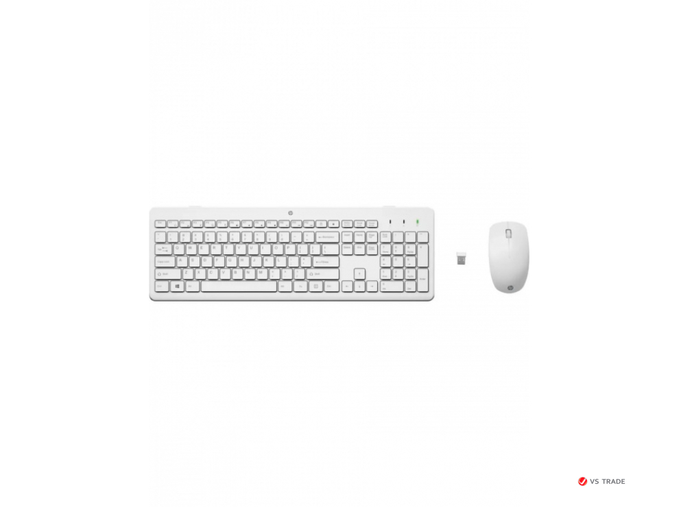 Клавиатура и мышь HP 3L1F0AA 230 Wireless Mouse and Keyboard Combo (White) RUSS