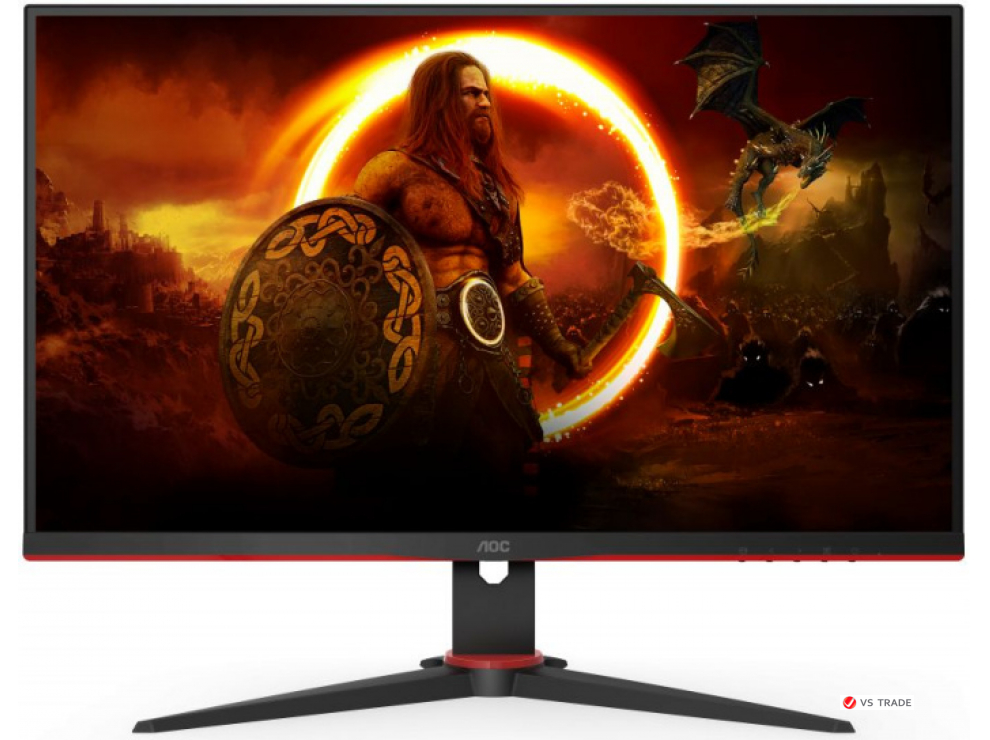 Монитор AOC 24G2SPAE/BK IPS,23.8",16:9 FHD(1920x1080x165Hz),300cd/m2,1100:1,178/178,1ms,Sp2W,DP,HDMI,Black