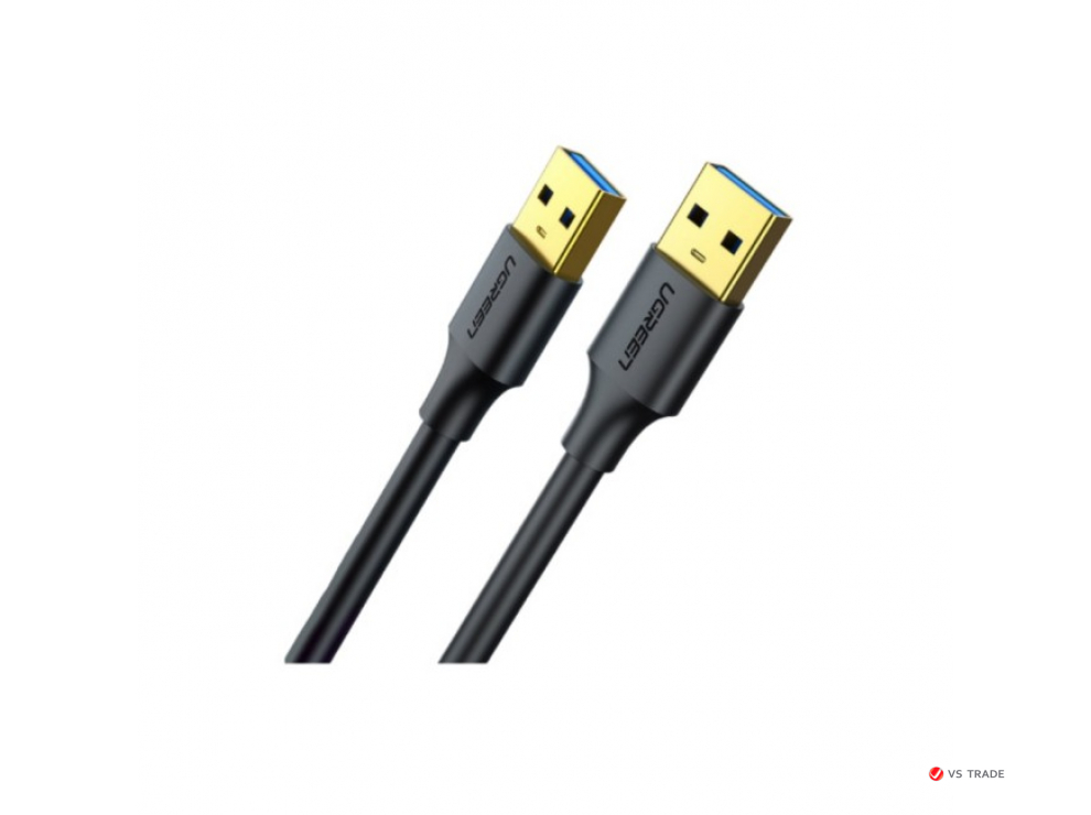 Кабель UGREEN USB-A 3.0 Male to Male 3m Black 90576