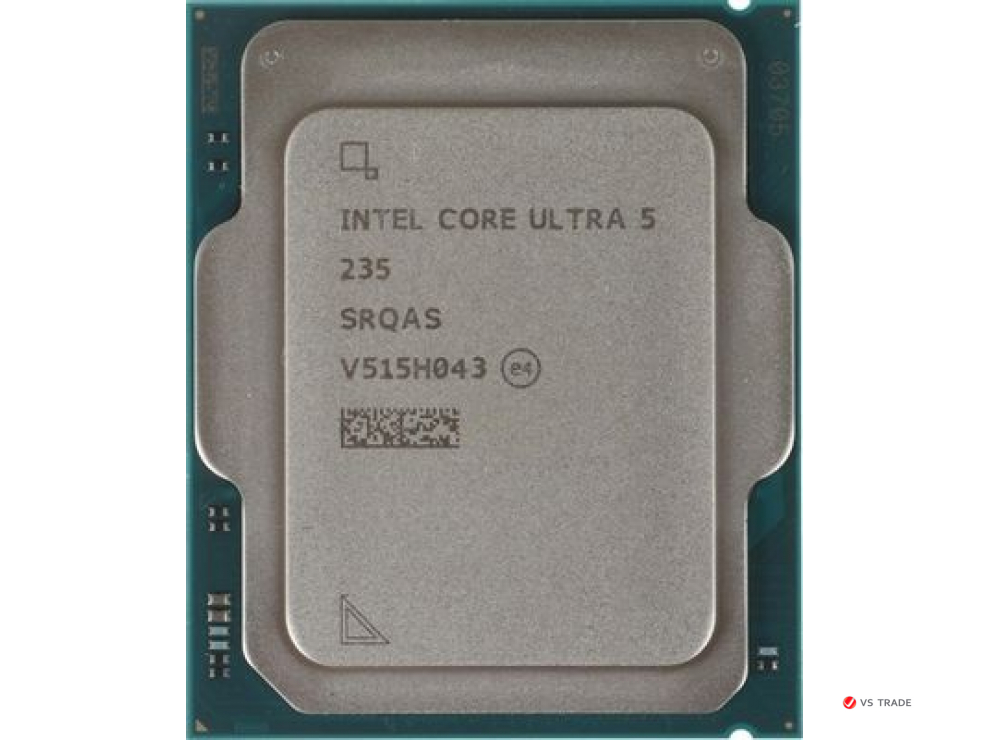Процессор Core Ultra 5 235, 14C/14T, base 3.4GHz, 5GHz Turbo, 24Mb L3, TDP65W, AT80768063F6