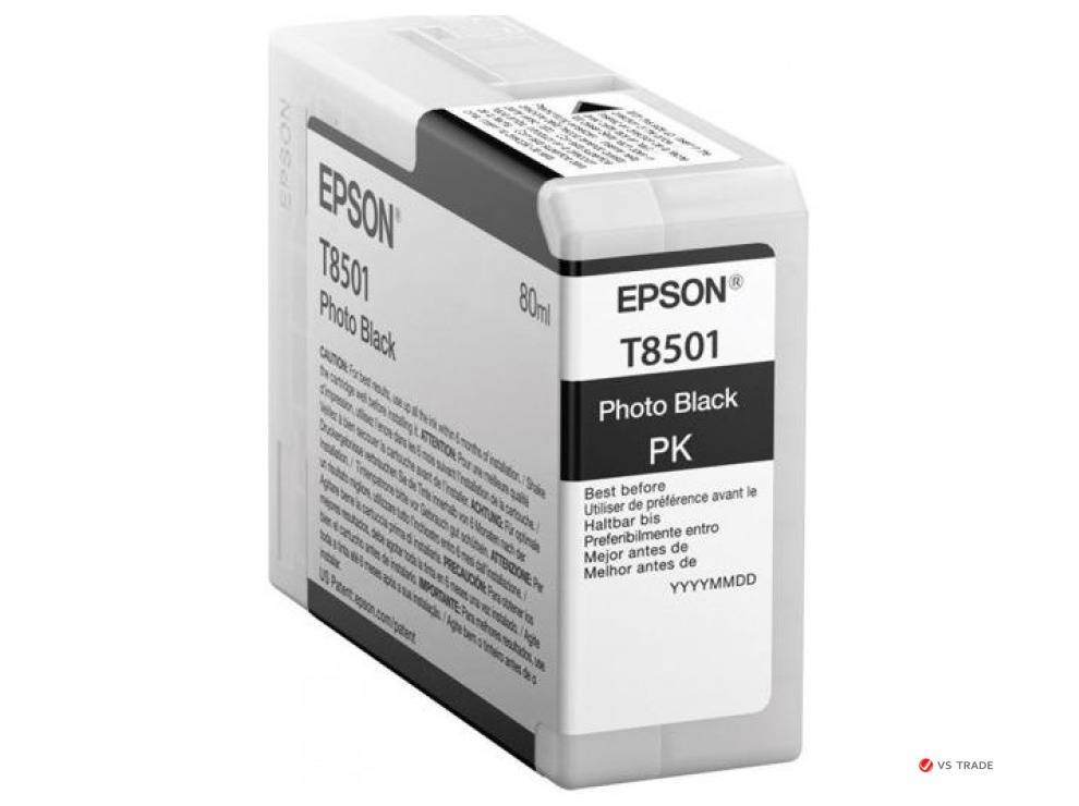 Картридж струйный Epson C13T850100 PhotoBlack T850100 UltraChrome HD 80ml