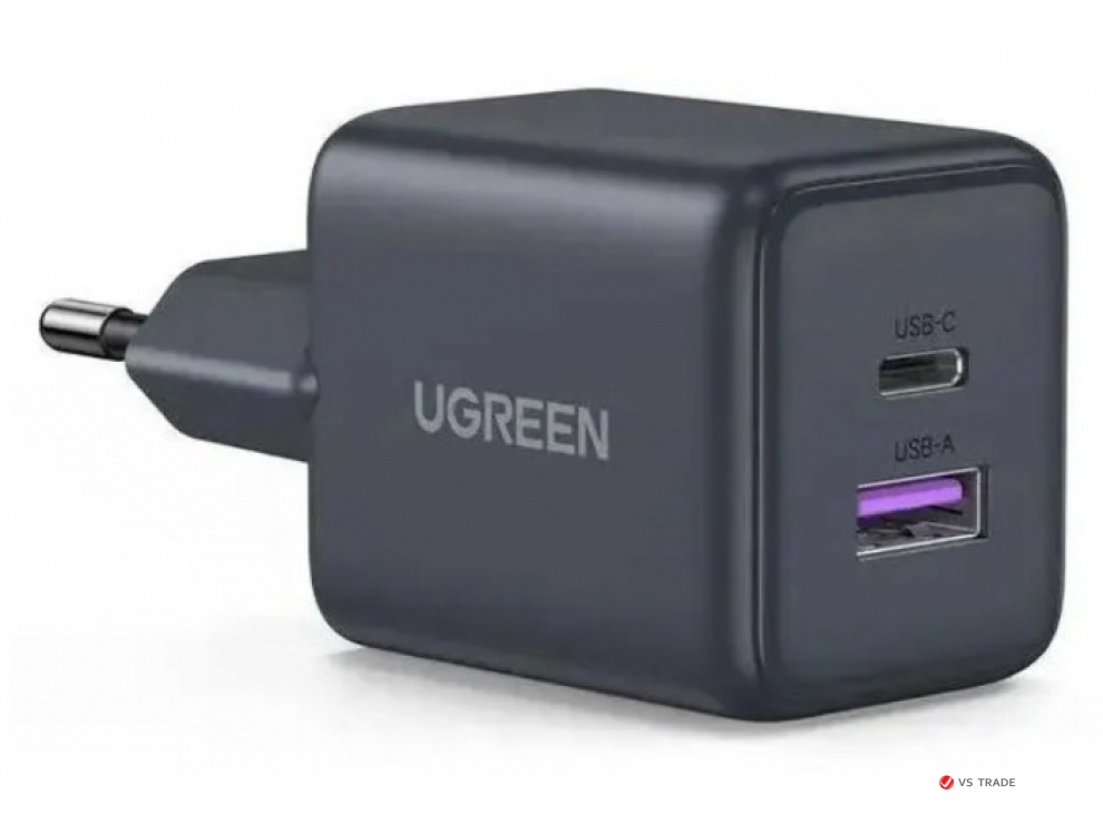 Зарядное устройство UGREEN X516  30W 1C1A GaN Fast Charger 55539