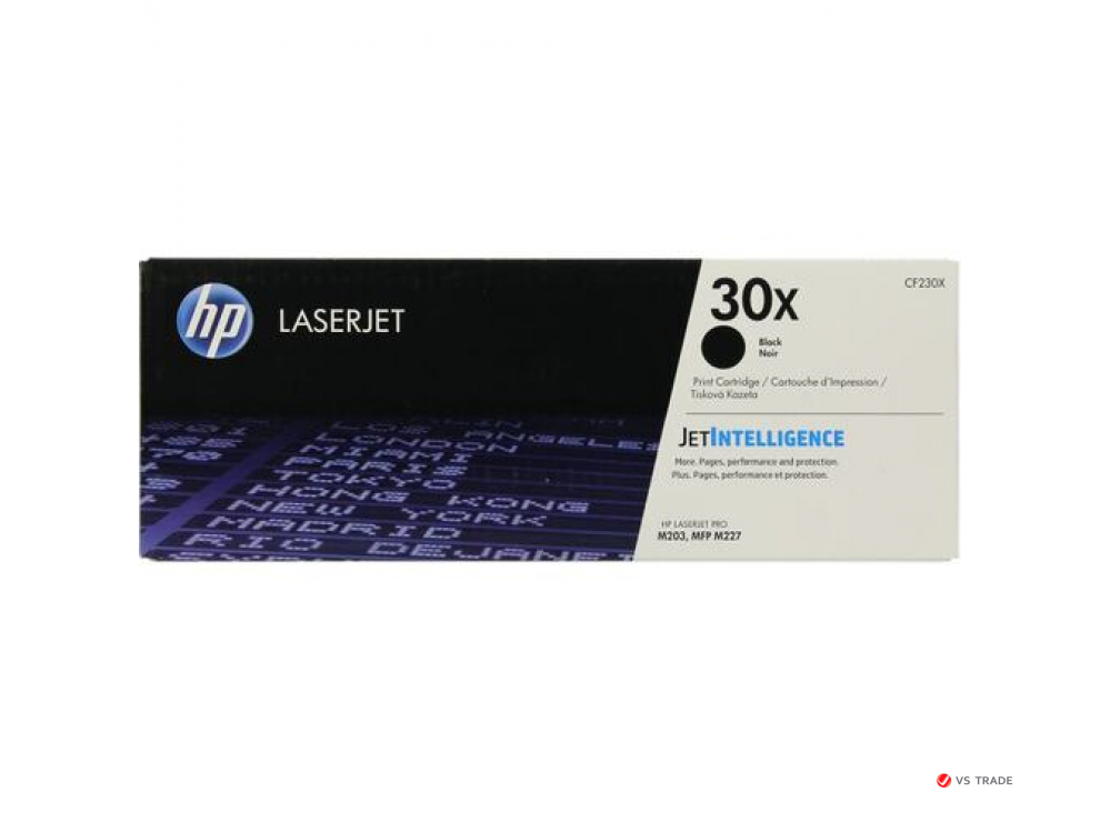 Картридж лазерный HP LaserJet 30X, CF230X,увеличенной емкости,совмест. товары HP LaserJet Pro M227/M203,Черный