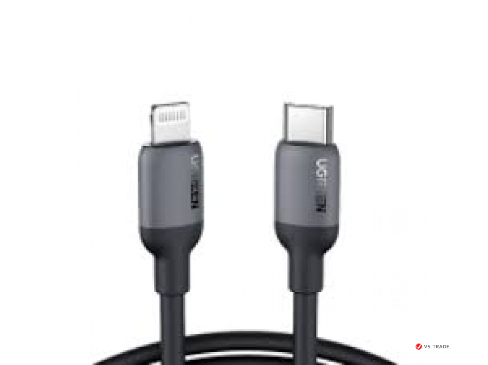 Кабель Ugreen US387  USB-C to Lightning Black 1m 20304