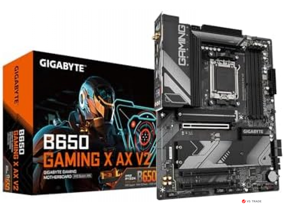 Сист.плата Gigabyte B650M GAMING X AX 1.3, B650, AM5, 4xDIMM DDR5, PCI-E x16, M.2, 4xSATA, HDMI, 2xDP, WIFI6E, BOX