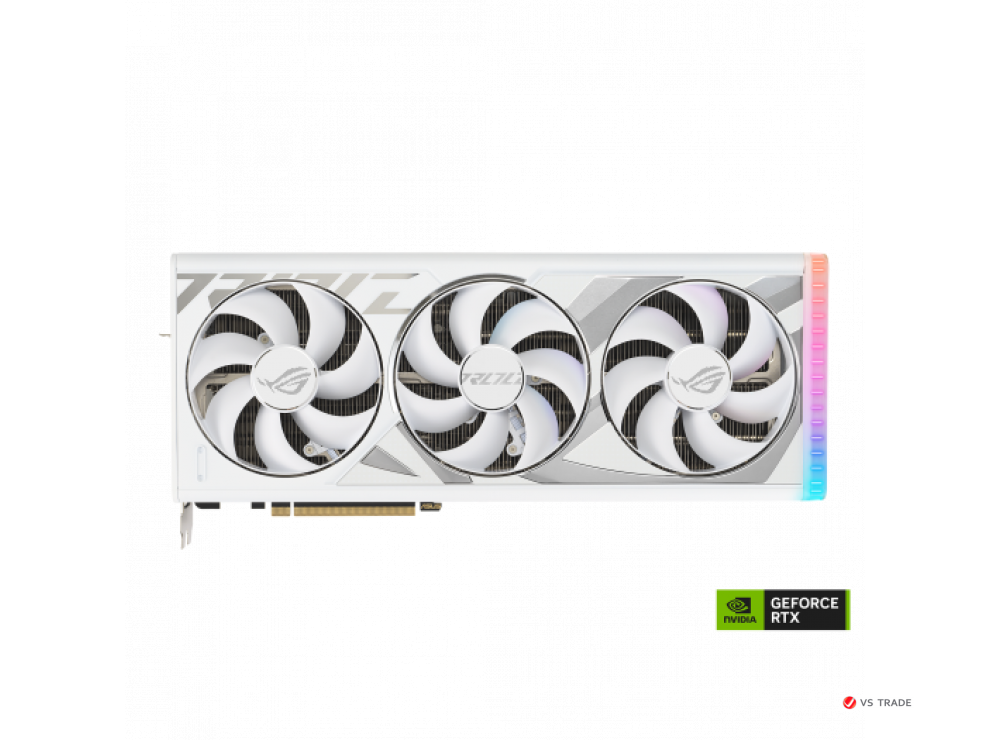 Видеокарта ASUS ROG-STRIX-RTX4080S-O16G-WHITE, 16Gb GDDR6X, 256Bit Interface, 10420 Cuda Cores, HDMI, DP, BOX