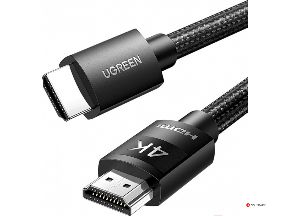 Кабель Ugreen HD119 4K HDMI Cable Male to Male Braided 2m 40101