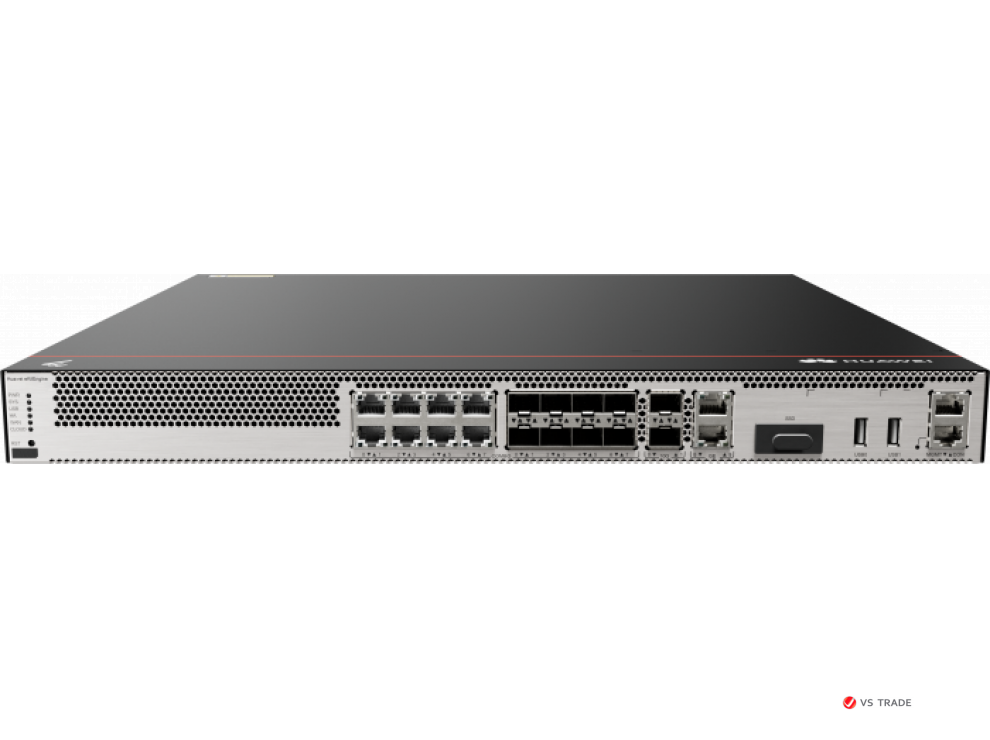 Межсетевой экран HUAWEI USG6000E-S13 (2*GE RJ45 + 8*GE COMBO (RJ45/SFP) + 2*10GE SFP+,1 AC power,Incl SSL VPN 100 Users)