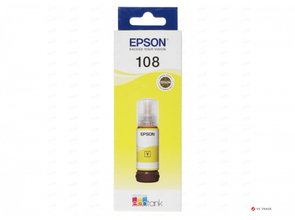 Контейнер с чернилами Epson C13T09C44A 108 EcoTank Yellow 70 ml