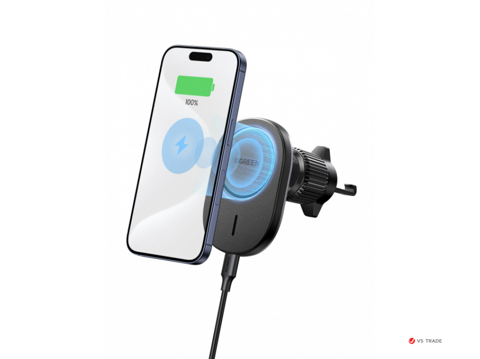 Держатель авто Ugreen W522  Magnetic Wireless Car Charger For Air Vent Mount 25925