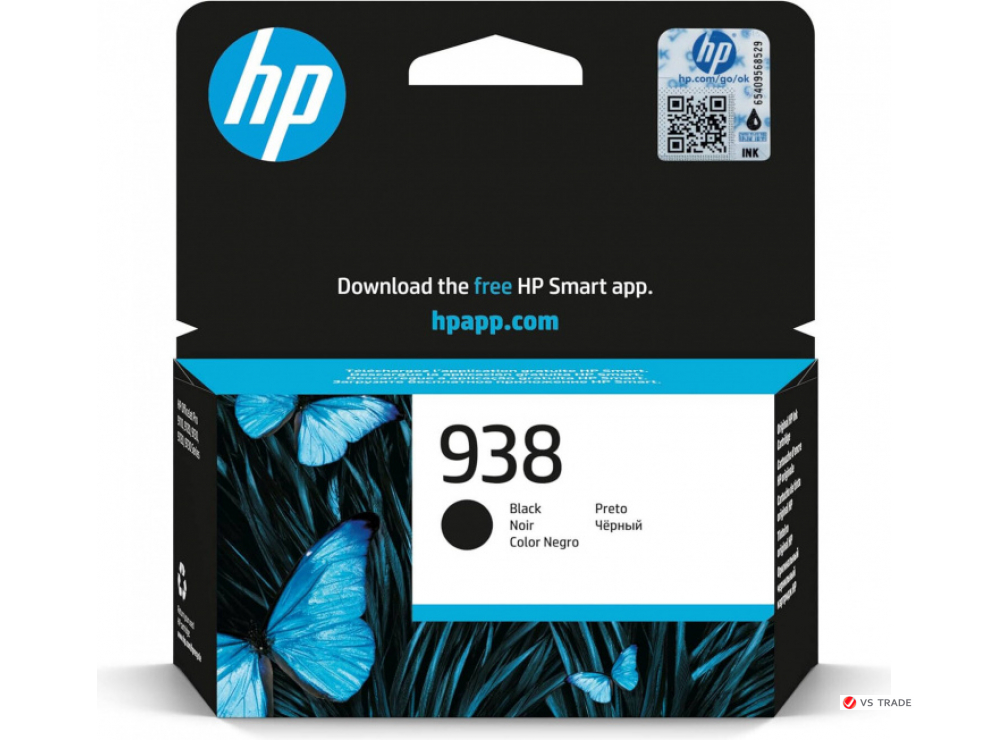 Струйный картридж HP 4S6X8PE HP черный 938 (1250 стр)