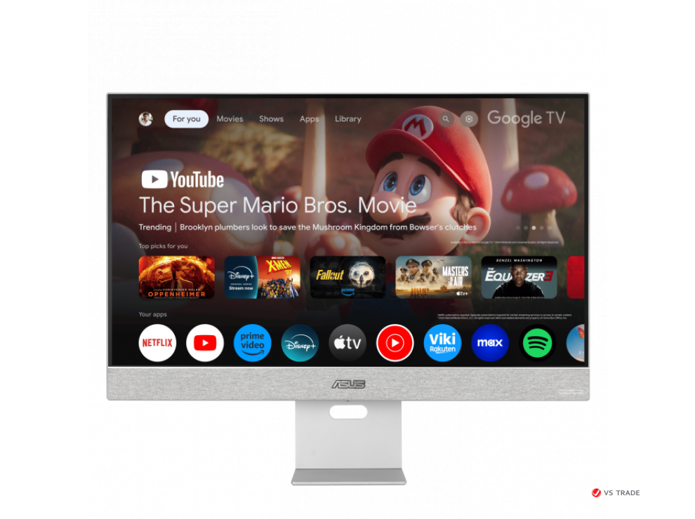 Монитор ASUS MS27UC IPS,27",16:9 UHD(3840x2160x60Hz),350cd/m2,HDR10,1000:1,178/178,4ms,Spks 5W,DP,HDMI,USBC 90W