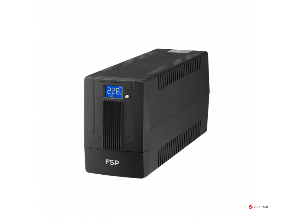 ИБП FSP iFP 800 480W/батарея 12V 9Ah/USB port/RJ 45/2 розетки Euro/ЖК дисплей