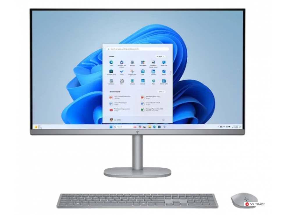 Моноблок HP OmniStudio X 32-c0015ci,U7-155H,16G D5,512G PCIe,Arc Gfx,NT 31.5 UHD IPS,W11,Meteor Silver,UHD,5MP IR,1yw