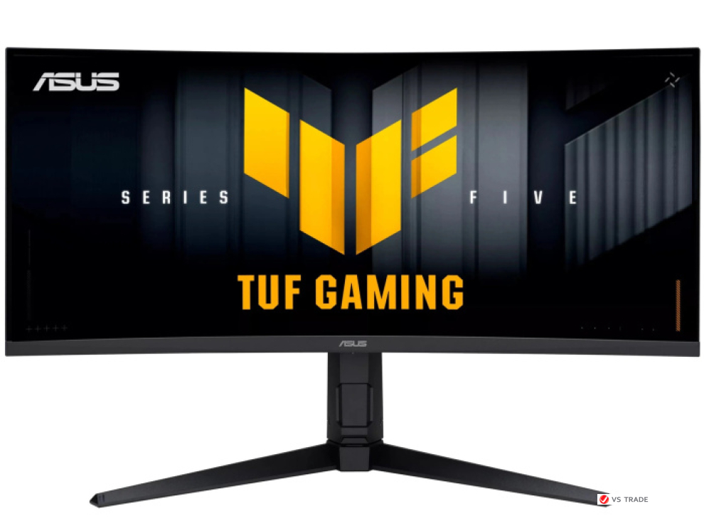 Монитор ASUS VG34WQL5A VA,34",1500R,21:9 QHD (3440x1440x200Hz),400 cd/m2,4k:1,1ms,2xHDMI,2xDP,Sp 2W,HDR10