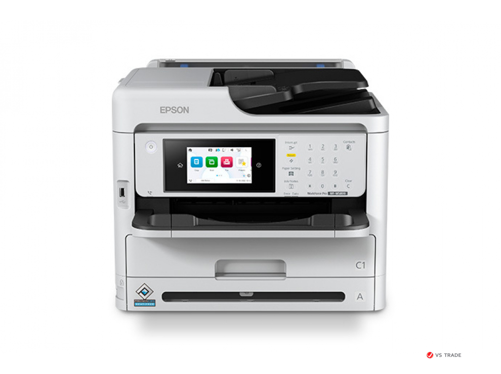 МФУ струйное ЧБ Epson WorkForce Pro WF-M5899DWF C11CK76402, А4, до 34стр/мин, ADF, ScanDuplex, LAN, WIFI