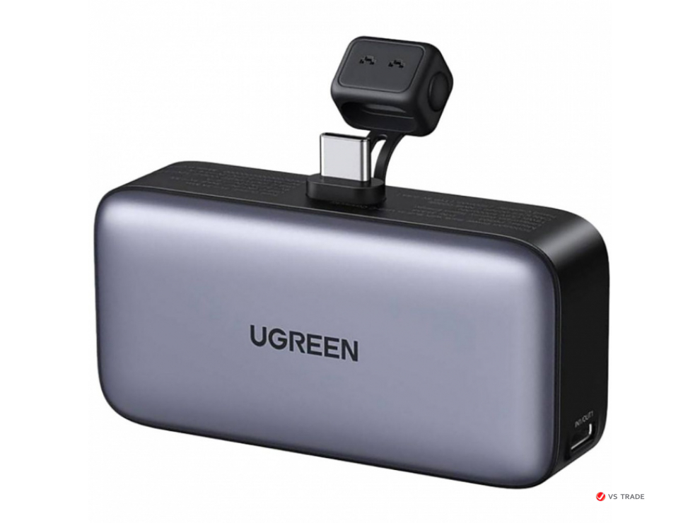 Пауэрбанк Ugreen 5000mAh with Built-in USB-C Connector amp; Kickstand 35338