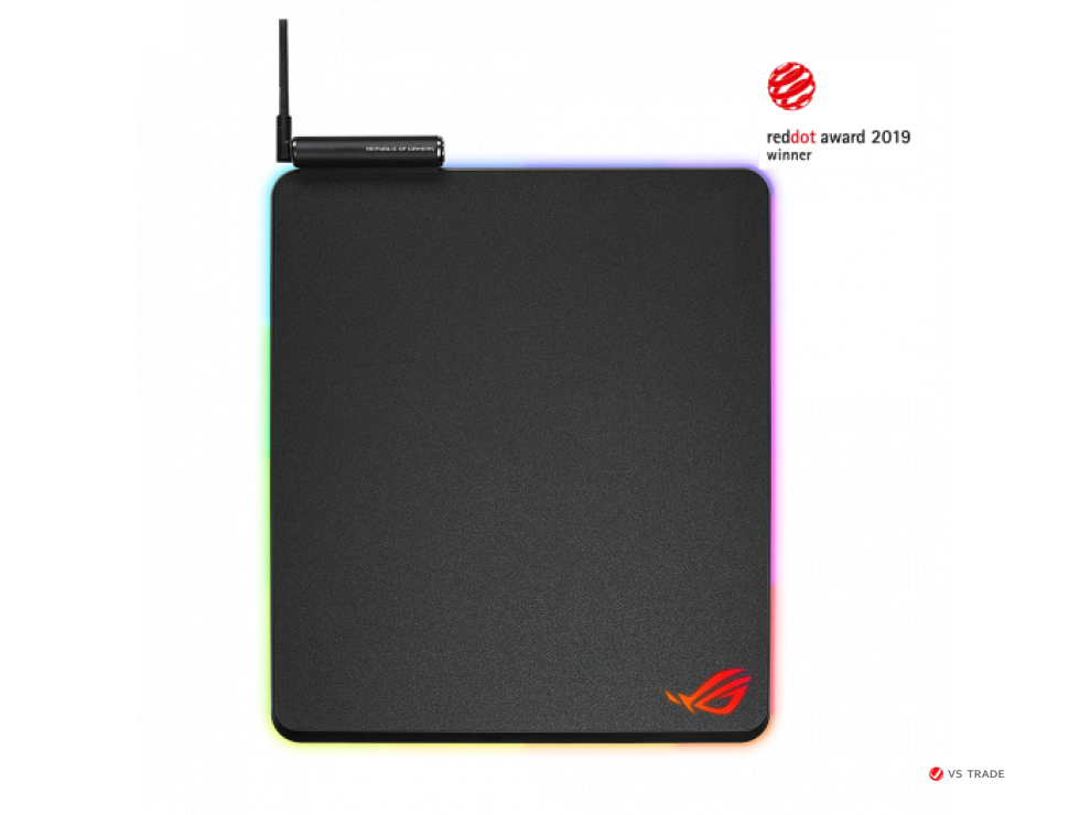 Коврик резиновый ASUS NH02 ROG BALTEUS 320X370X7.9MM/Aura Sync/USB port