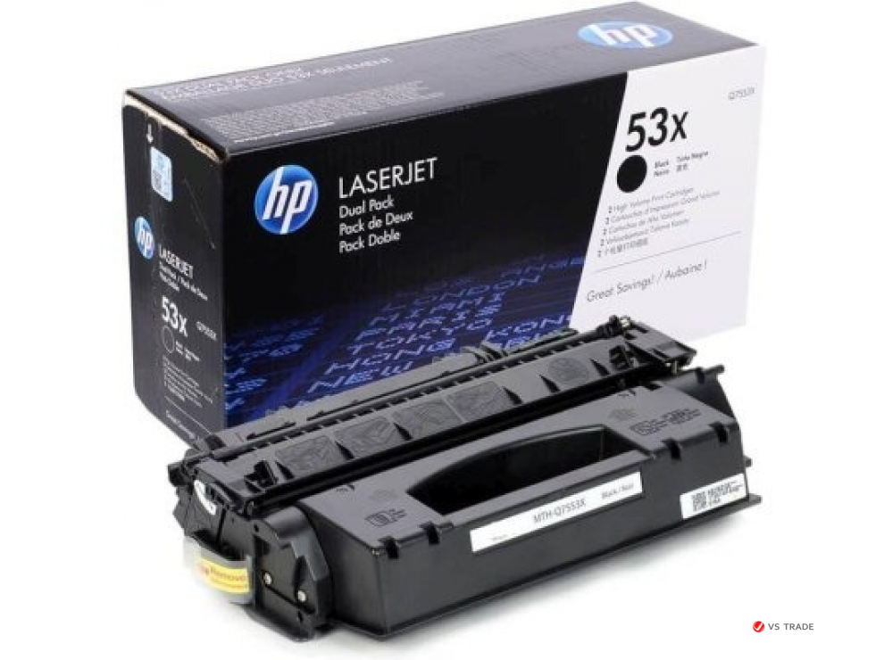 Картридж лазерный HP Q7553X, черный,  На 7000 страниц (5% заполнение) для HP LaserJet P2014/P2015