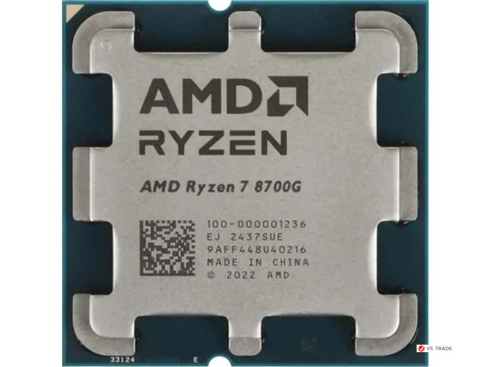 Процессор AMD Ryzen 7 8700G, AM5, 8C/16T, 4.2GHz base, 5.2GHz Turbo, L3 16Mb, AMD Radeon 780M, 100-000001236, Tray