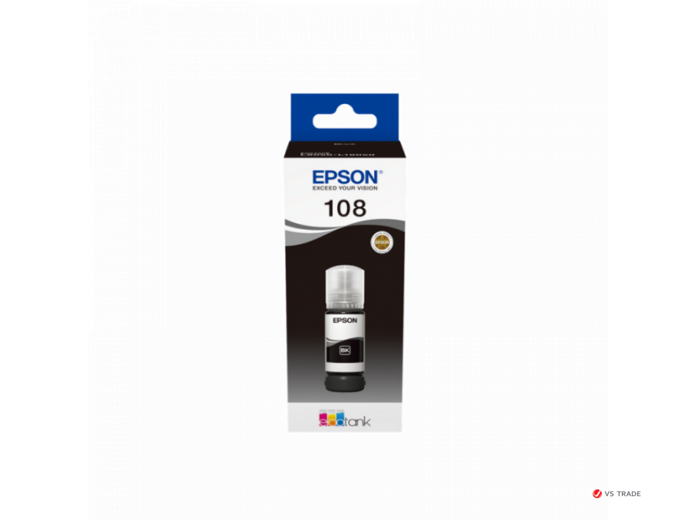 Контейнер с чернилами Epson C13T09C14A 108 EcoTank Black 70 ml