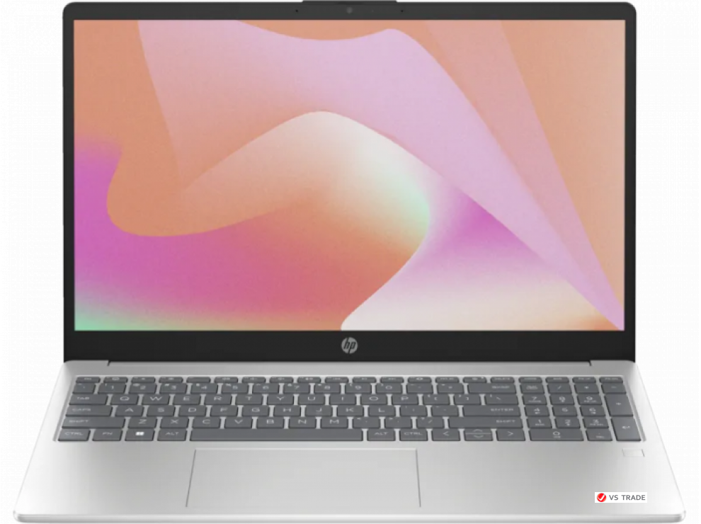 Ноутбук HP 15-fc0222ci,R7-7730U,16G DDR4 1DM 3200,1T PCIe,IntGfx,15.6 FHD IPS 300nt,DOS,Nat Silver,1080p,1yw