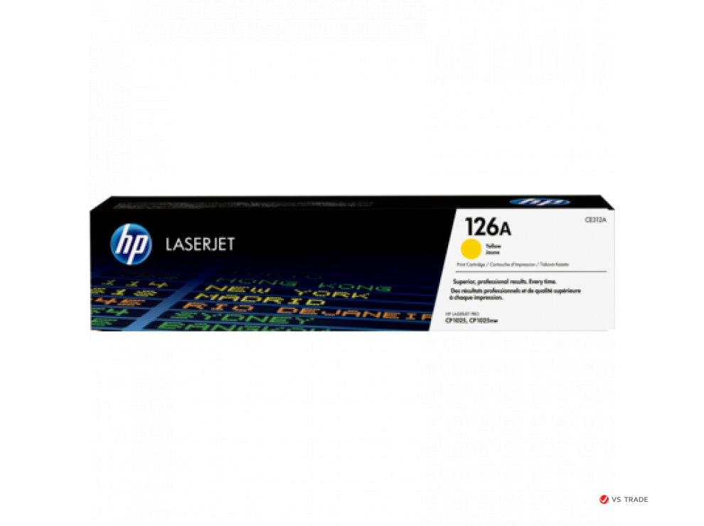 Картридж лазерный HP CE312A, Жёлтый, 1000 страниц для Color LaserJet CP1025
