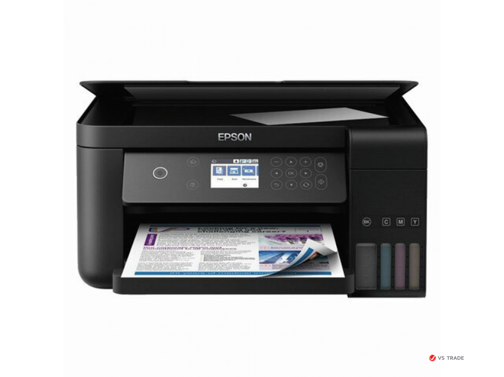 МФУ Epson L6160 C11CG21404 A4, Печать:4800x1200dpi, Сканер:1200x2400 dpi, Копир:1200x2400 dpi, USB, мятая упаковка