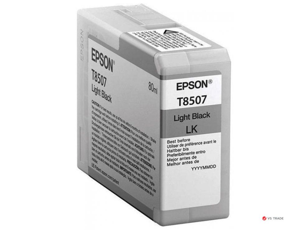Картридж струйный Epson C13T850700 Light Black T850700 UltraChrome HD 80ml