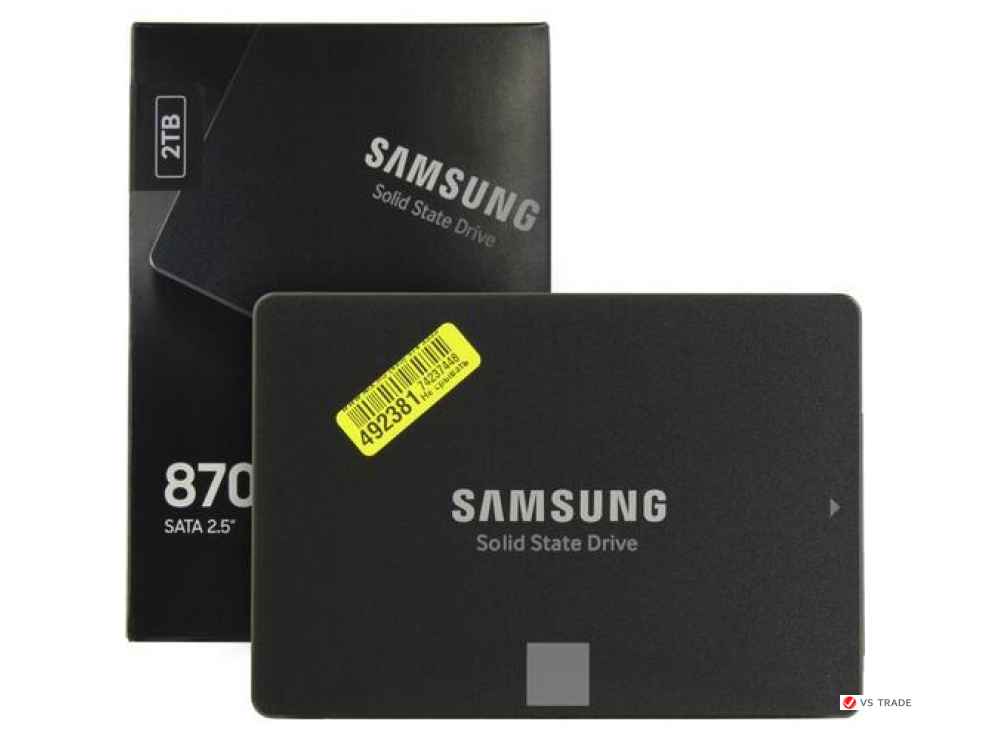 Твердотельный накопитель SSD Samsung MZ-77E2T0BW 2000ГБ 2.5 870 EVO SATA III