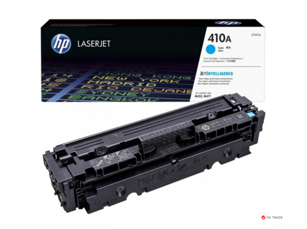 Картридж лазерный HP Inc 410A, CF411A, Голубой, совместимые товары HP LaserJet Pro M377, 452, 477