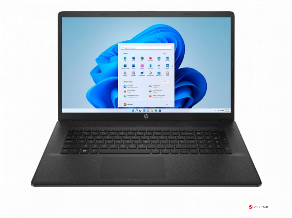 Ноутбук HP 17-cn3045ci Ci3-N305,8G D4,512G PCIe,UHD,17.3 FHD IPS 300nt,W11H6,JetBlk,720p,1yw