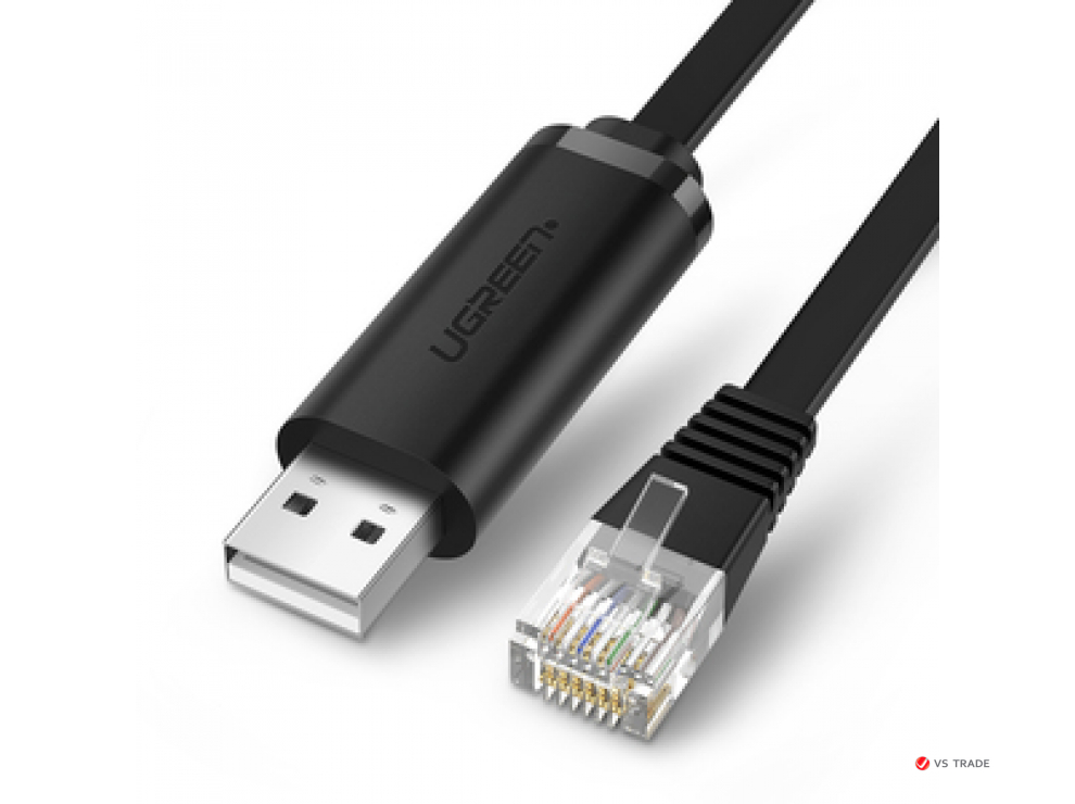 Кабель UGREEN USB to RJ45 Console Cable 1.5m 50773