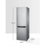 Холодильник Samsung (высота 1780 мм, 214 л, 118л, Серебристый) RB30A30N0SA/WT