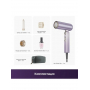 Фен складной Dreame Pocket Ultra, Purple (AHD52), 1500 Вт, 3 насадки, ионизация, чехол
