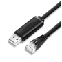 Кабель UGREEN CM204 USB 2.0  to RJ45 Console Cable 3m 60813
