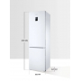 Холодильник Samsung (высота 2010 мм, 269 л, 98л, Белый) RB37A5200WW/WT
