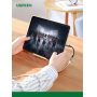 Кабель Ugreen AV161 USB Type C - 3.5mm аудио, оплетка, 0.1M, Space Gray, 80154
