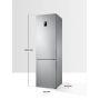 Холодильник Samsung (высота 2010 мм, 269 л, 98л, Титановый) RB37A5200SA/WT