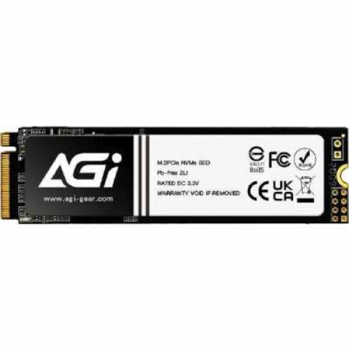 Твердотельный накопитель AGI AI198R, 256Gb M2 PCIe 3.0 x4, Read 1950 Write 1200, AGI256G80AI198R-CB