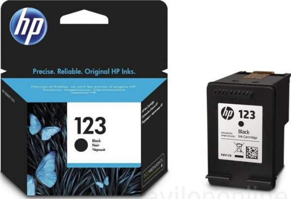 Картридж струйный HP 123, F6V17AE, черный, совместимые модели DeskJet 2130