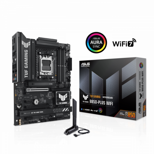 Сист.плата ASUS TUF GAMING B850-PLUS WIFI, B850, AM5, 4xDDR5, PCI-E x16, PCI-E x1, M2, SATA, DP, HDMI, WIFI7, BOX