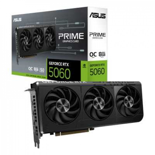 Видеокарта ASUS PRIME-RTX5060-O8G, 8Gb GDDR7, 128 Bit, HDMI, DP, BOX