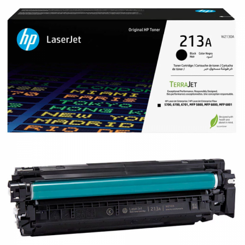 Картридж лазерный HP W2130A 213A Black LaserJet Toner, на 3500 страниц