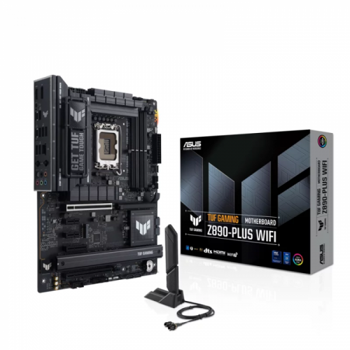 Сист.плата ASUS TUF GAMING Z890-PLUS WIFI, Z890, 1851, 4xDDR5, PCI-E x16, PCI-E x1, M2,SATA,DP,HDMI,Thundrbolt. WIFI,BOX